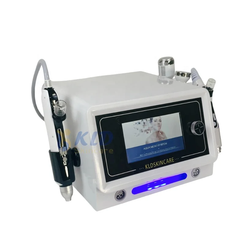 Portable high pressure nutrient injection gun oxygen jet water injector essence inject ems rf face scalp care beauty tool