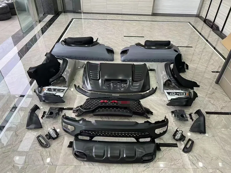 KLT Car Bumpers Upgrade Trx Conversion Body Kits For Dodge Ram 1500 2019 2020 2021 2022 Trx Kit Accessories