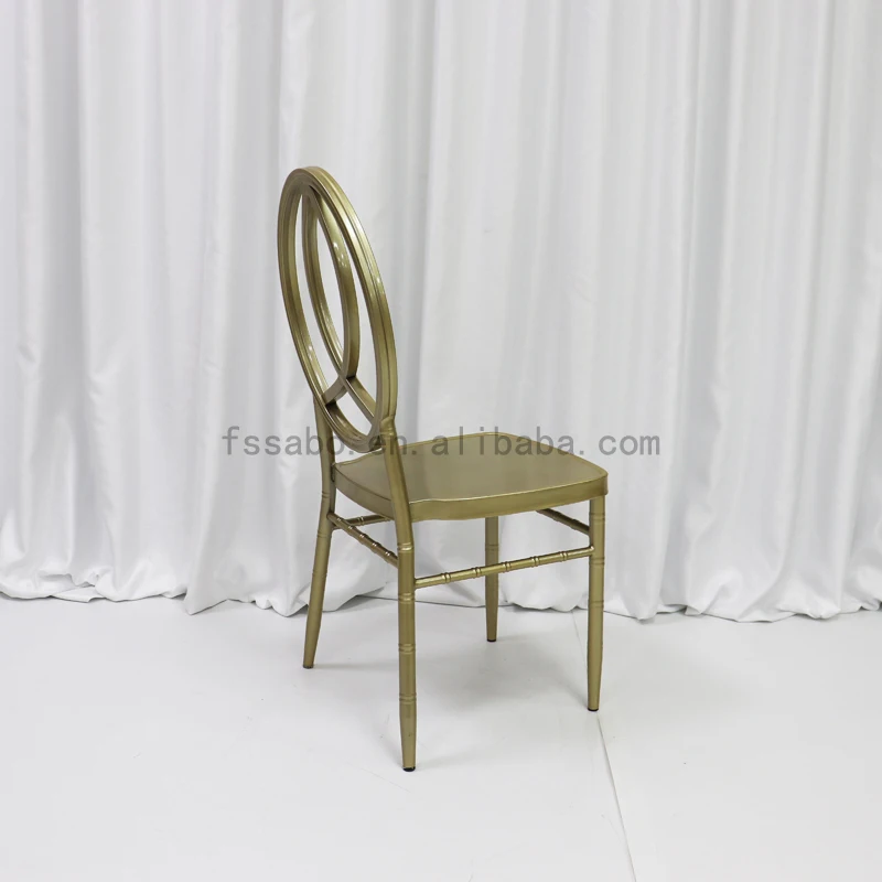 Hot Selling Tiffany Chair Modern Metal Banquet and Wedding Event Chair Stackable for Bars Restaurants Iron Material