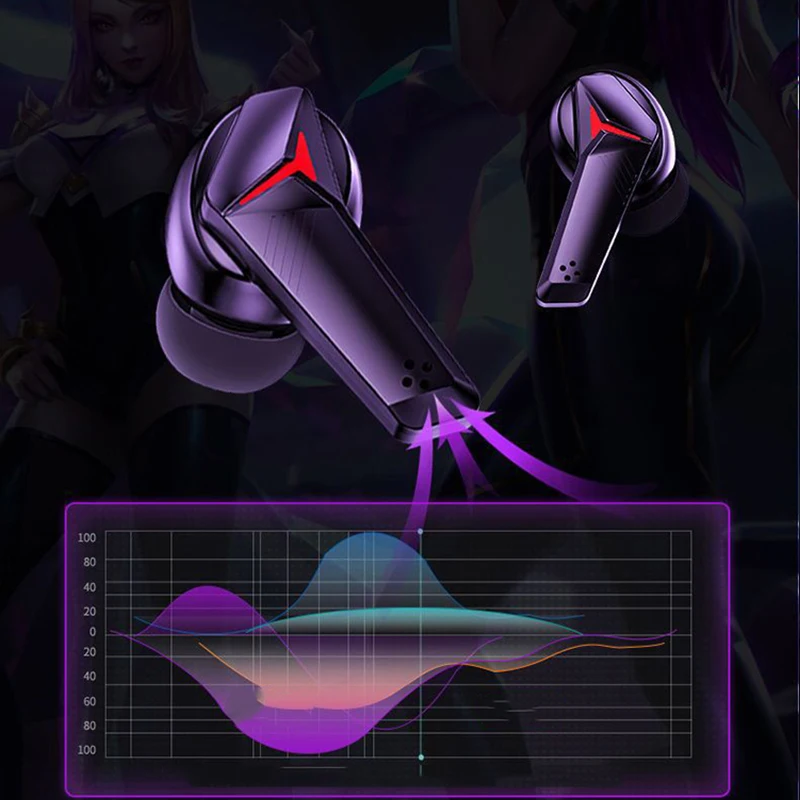 HIFI Sound Colorful Audionic Earbuds Anc Sleeping Earphone Gamer Audifonos Tws Gaming Auriculares Gaming Mini TWS Anc Auricolare