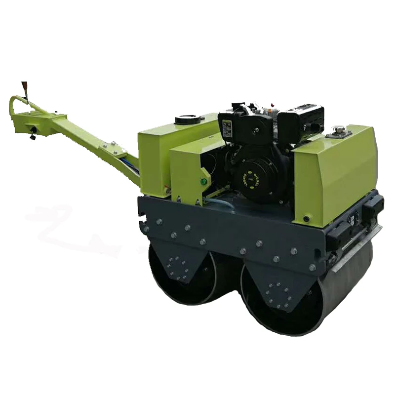 Mini Walk Behind Manual Hand Wheels   Asphalt Vibrating Vibratory Plate Compactors Machine Road Roller