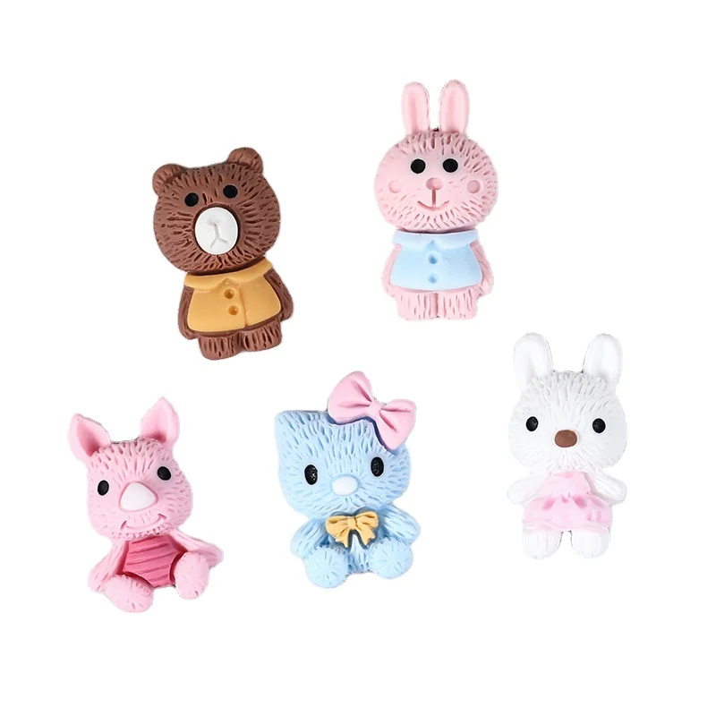 simulation Cartoon Slime Charms For Phone Shell Accessories Assorted flowers animal Resin Charms Crafts resin crafts diy