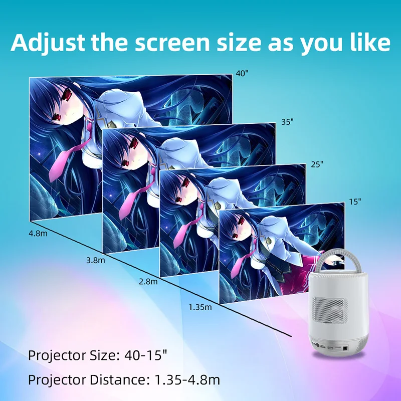 280ANSI Lumens Native 1080p Wifi Android Projector Full Hd Beamer Video Led Lcd Projector Mini Home Theater 4k Projector