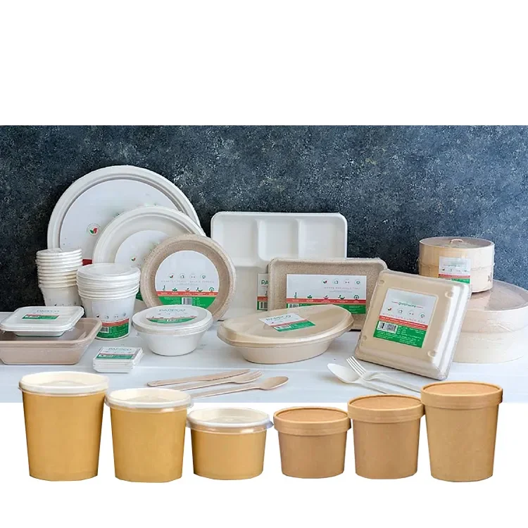 New Bio-degradable Disposable Sugarcane Cup Bagasse Pulp Coffee 6oz 8oz Paper Cup With Lids For Eco Friendly Beverage Packaging