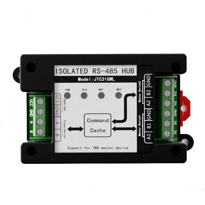 RS485 Multi Host Cache Hub Isolated 485 Hub Photoelectric Isolation Industrial Grade Hub
