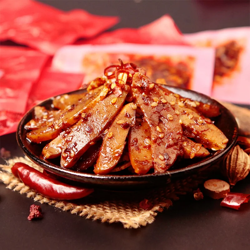 
Shu Dao Xiang China Snack Food Industry Bulk Items OEM Snack 30g Spicy Food Cooked Meat Paddywack 