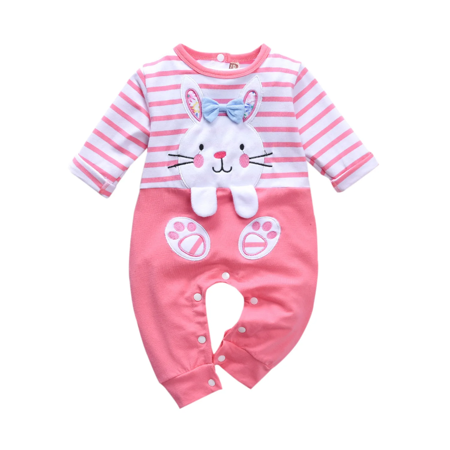 baby clothes in bulk Baby Toddler Boys Clothes Unisex Cute Bunny Long Sleeves Romper Pajamas toddle romper