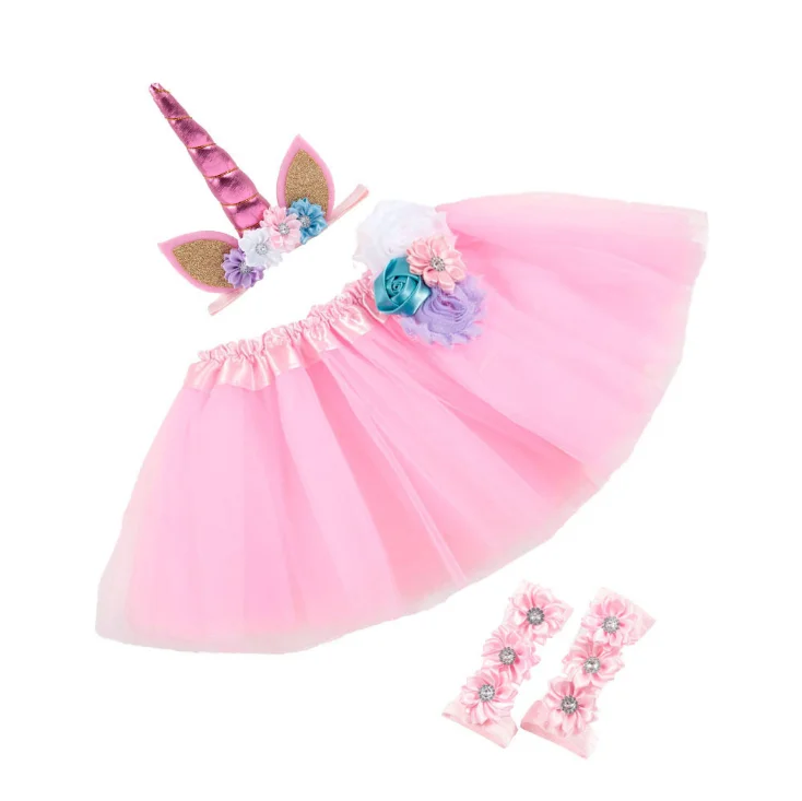 Недорогая светло-розовая юбка-пачка для девочек, розовая юбка-пачка с бантом