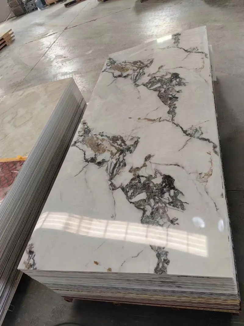 High Quality Cheap Price Interior Wall Panel 3mm Waterproof UV Panel PVC Marble Sheet For Wall Decor