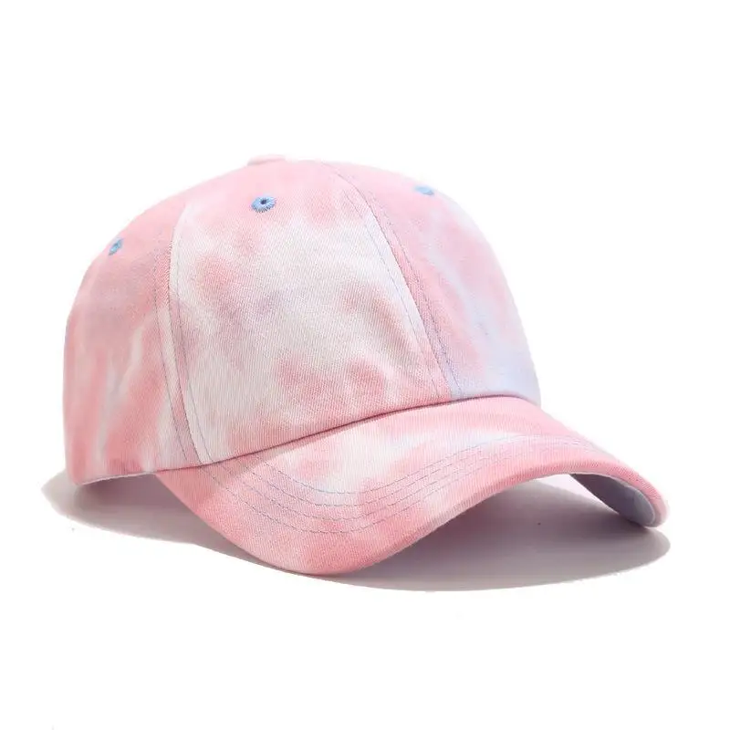 Beautiful New design 100% cotton Material Baseball cap tie-dye 6-panel  hat