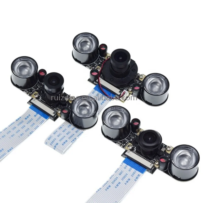 Adjustable Wide Angle Fisheye Lens Night Version Camera Module 5MP 1080P Webcam OV5647 Sensor For Raspberry