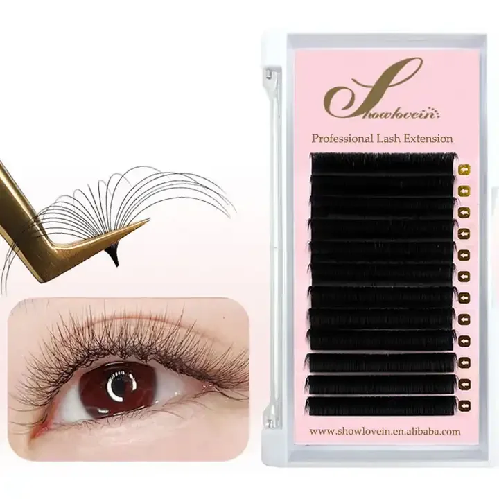 Matte Volume Korea PBT 20mm Eyelash Extensions 0.03 0.05 0.07mm Cashmere Eyelash Extensions