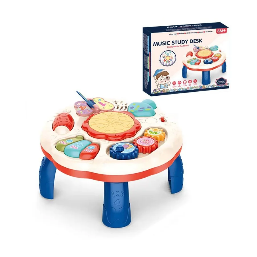 Multi-functional music study desk toy baby early education musical activity desk toys play table for infant learning cognition