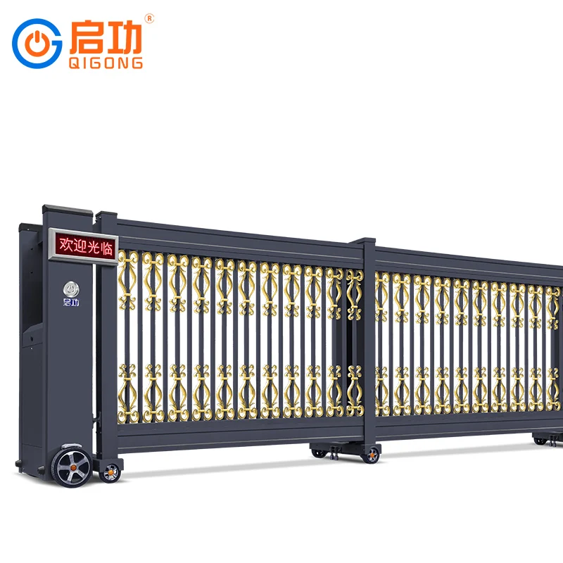 Qigong Electric Best Selling Stainless Steel Gate 3D Model Design Graphic Design Automatic Retractable Onsite Training N/A