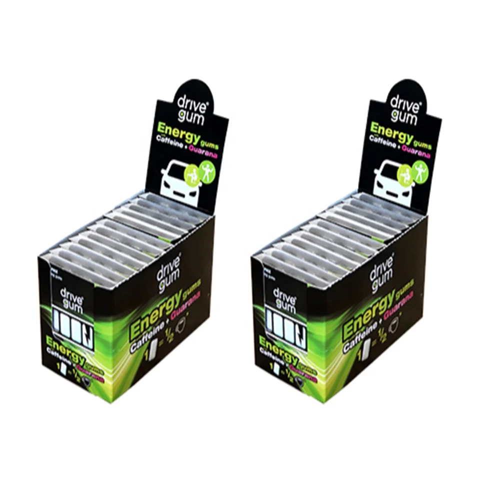natural flavor caffeine chewing gum containing vitamins energy chewing gum