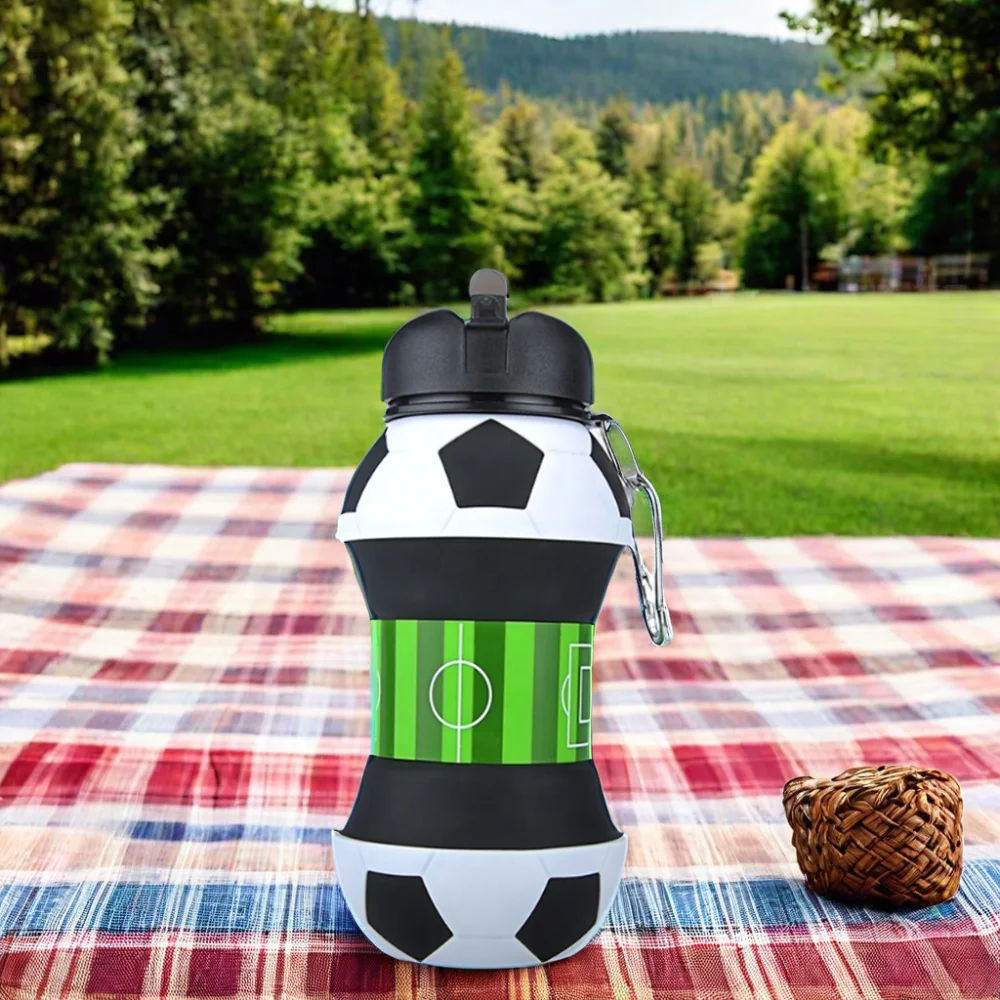 New Style BPA Free Water Bottle with Lid High Thermal Insulation Silicone PP Material for Outdoor Sports like Running Football