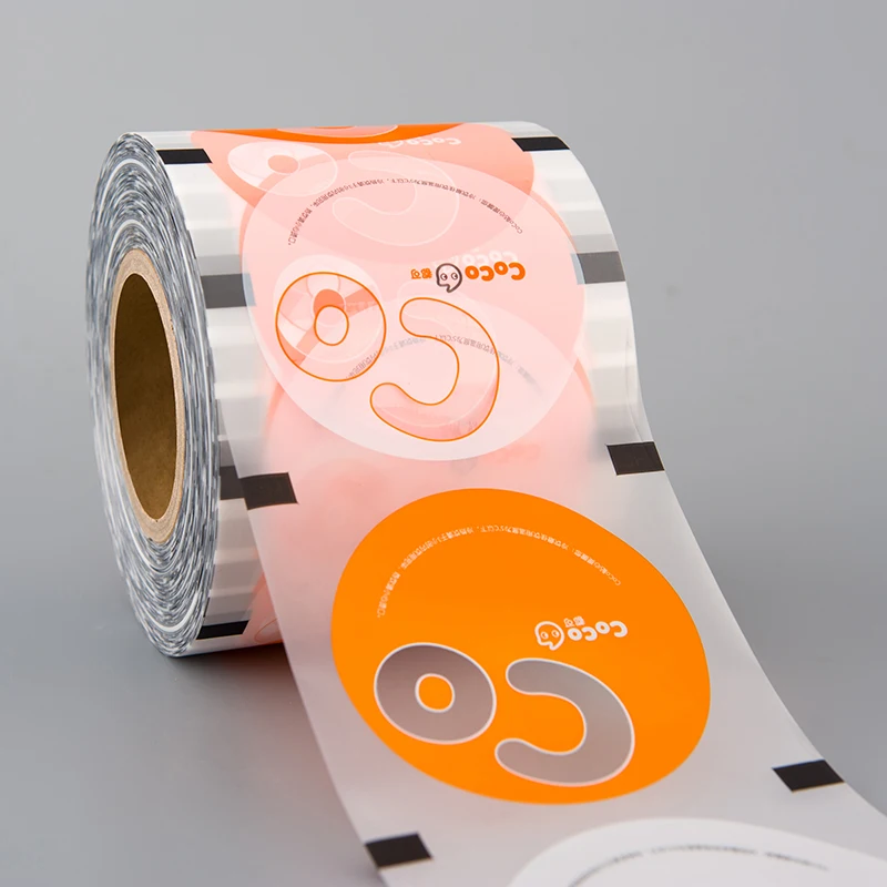 Food grade bubble tea sealing film/ plastic cup paper sealing roll film for pp/paper cup