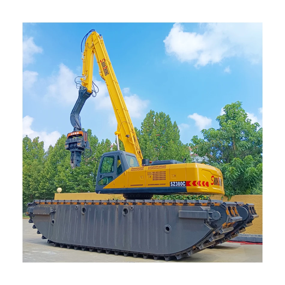 Shanzhong swamp amphibious dredger Sand dredger SZ380C multipurpose excavator for sale