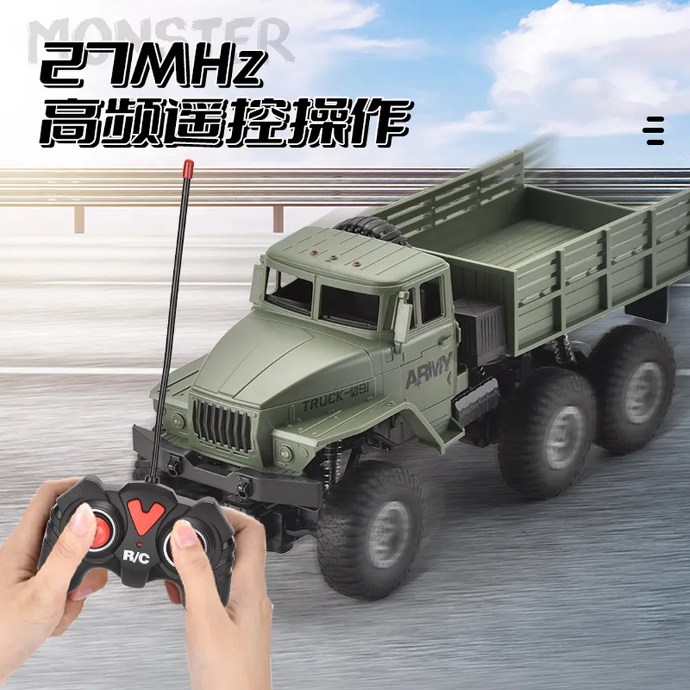 Детская развивающая игрушка музыкальный светящийся военный грузовик транспортные средства на шести колесах с дистанционным управлением внедорожник
