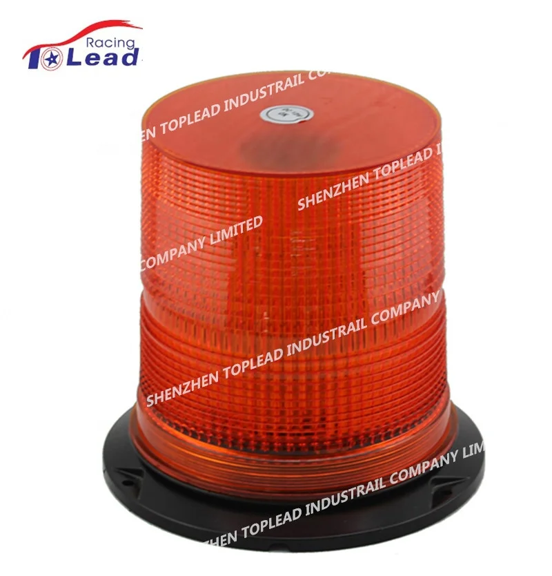 Factory Price DC12-48V  Red LED Strobe Beacon Light, 80 Pieces SMD 5050 Led Flashing and Rotating Emergency Warning Lamp
