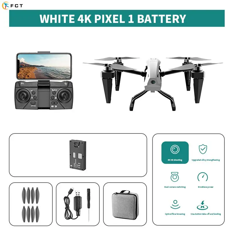 KS66 drone with 6K HD Camera 2.4G optical flow brushless drone dual lens WIFI professional aerial camera rc drones Quadcopter