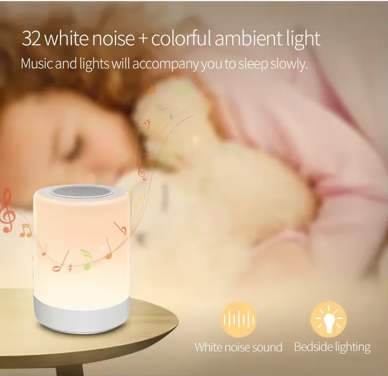 Portable White Noise Sound Machine Rechargeable Baby Sleep Machine Mini Sleeping Aid Speaker Portable Sleep Sound Baby