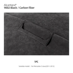 Air Condition CD Panel Sticker Alcantara For Mercedes C class W204 S203 S204 C180 C200 2011-2013 Car Accessories