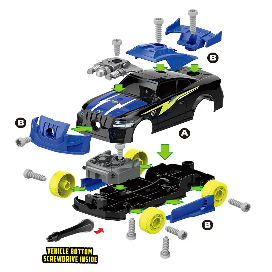 
Take Apart Car Toys Build Your Own Toy Kit for Boys and Girls 