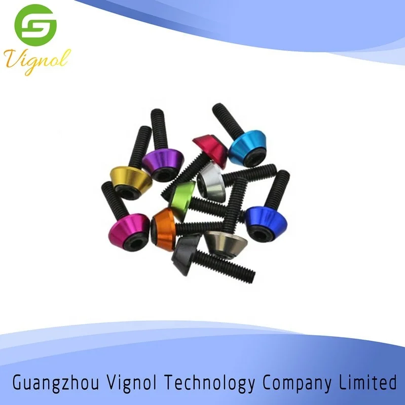 Wholesale popular promotions M3 M4 M5 M6 M8 anodized aluminum washers conical washer