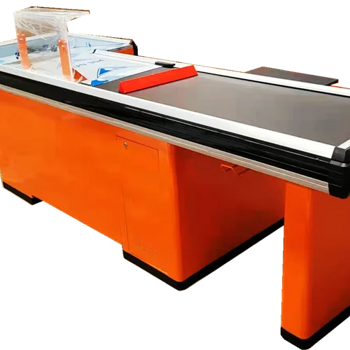 Electric cash counter table shopping mall display cash counting machine checkout counter