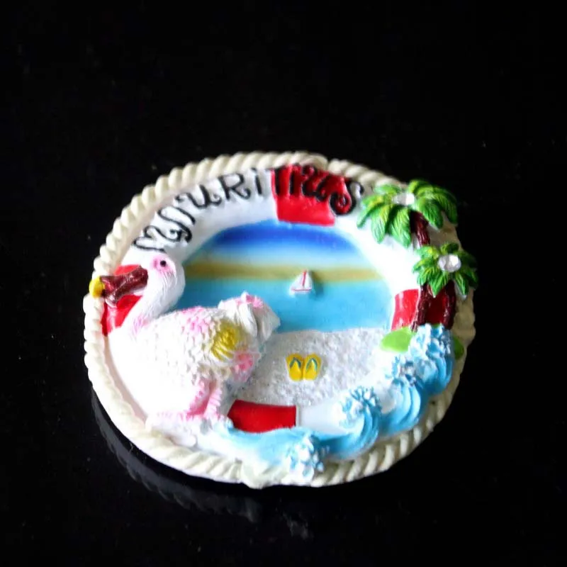 Wholesale custom design Dubai Mauritius tourist souvenir resin dodo bird refrigerator magnet
