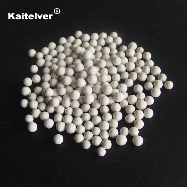 Inert ceramic alumina ball as catalyst bed support and covering media