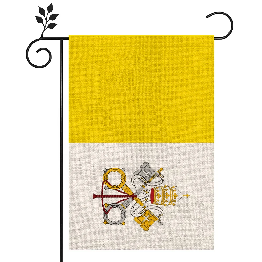 Best-selling Vatican  Garden Flag  Unique Atmosphere Decoration Can Be Customized 18*12 In