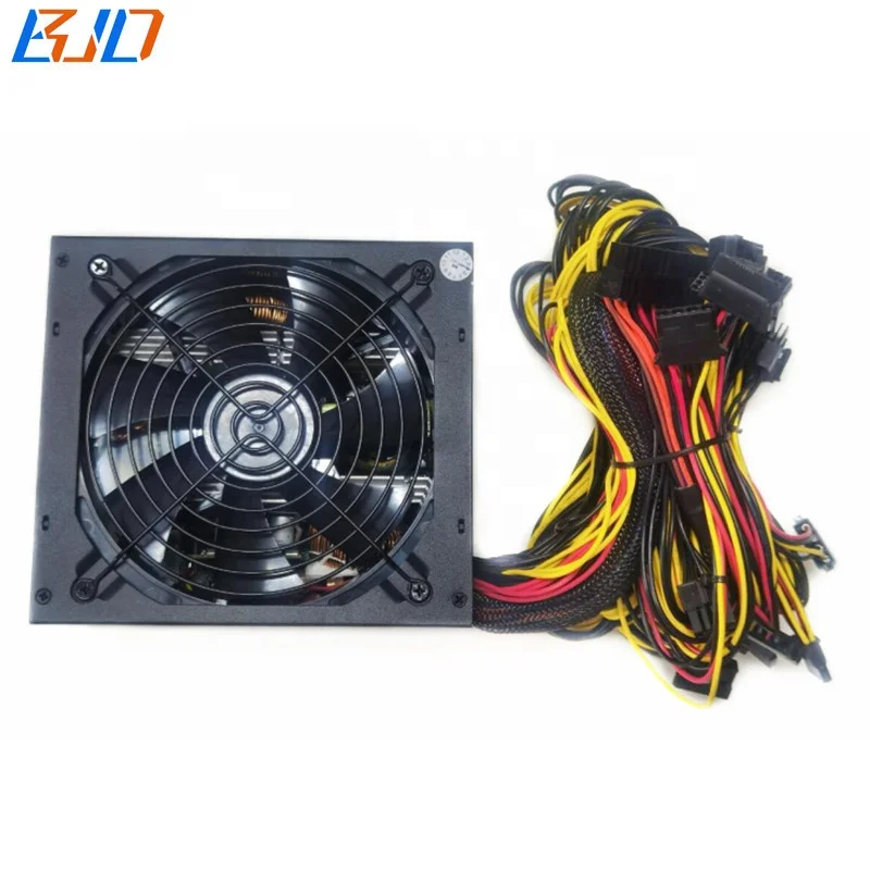 2000 Вт ATX импульсный источник питания 180-240 В PSU 80 Gold Plus для 8 графических карт GPU Rig в