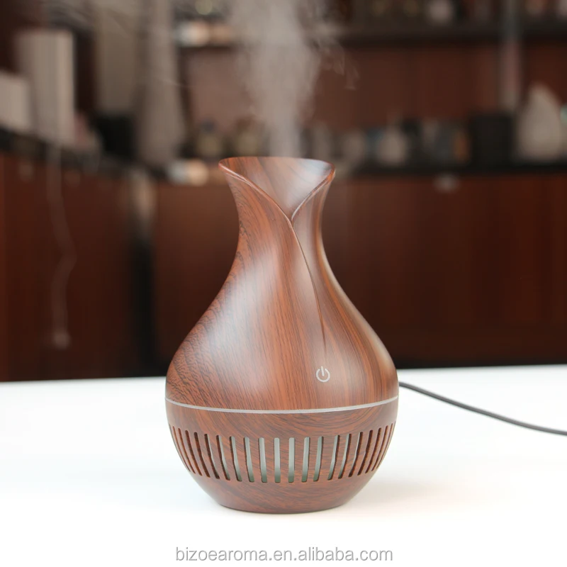 New fashion130ml Wood Grain Micro porous car color changing LED light USB air stick Humidifier