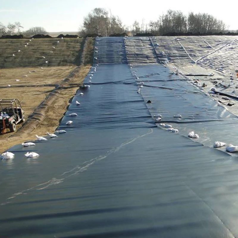 HDPE противопросачивающаяся мембрана используется для покрытия свалки гидроизоляция фундамента геомембранная 1 мм