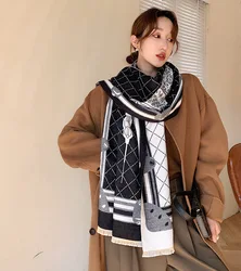 Customized High Quality Scarf Autumn Fashion Retro Shawl Wholesale Women Warm Long Luxury Scarf