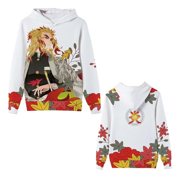 10 Styles Anime Hoodie Demon Slayer Cartoon 3D Printing Anime Hoodies Kimetsu no Yaiba Costume