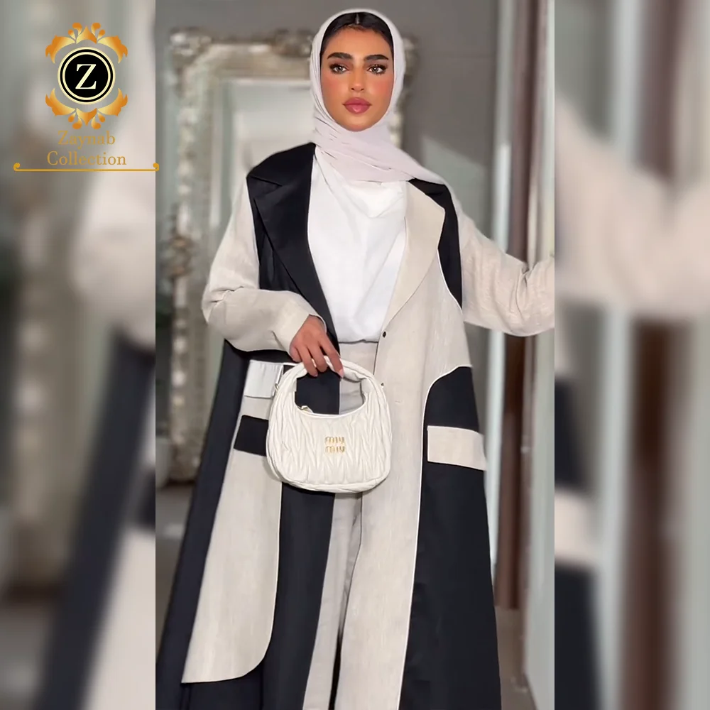 Zaynab Kuwait Abaya оптовая продажа Дубай черный дизайн Abayas Саудовская Аравия женское мусульманское платье индейка Jalabiya