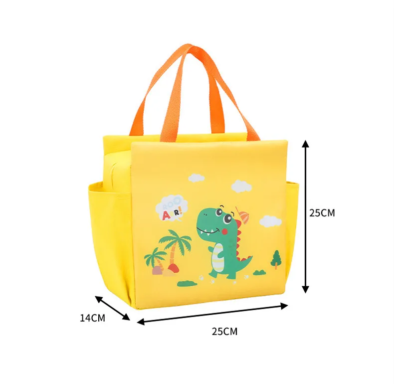 1/2/4PCS Kawaii Lunch Bag Women Cute Bear Picnic Travel Thermal Breakfast Box School Child Convenient Lunch Box Tote Food