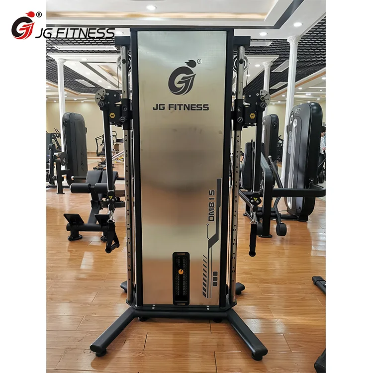 Home gym equipment dual cable cross arm multi functional trainer strength training equipment body building workout exercise