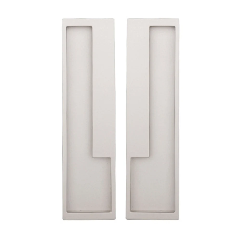 Classic Kitchen Handles Kitchen Door Knobs Hot Specials Minimalist Rectangular Handle, Zinc Alloy Modern Embedded 128mm Black