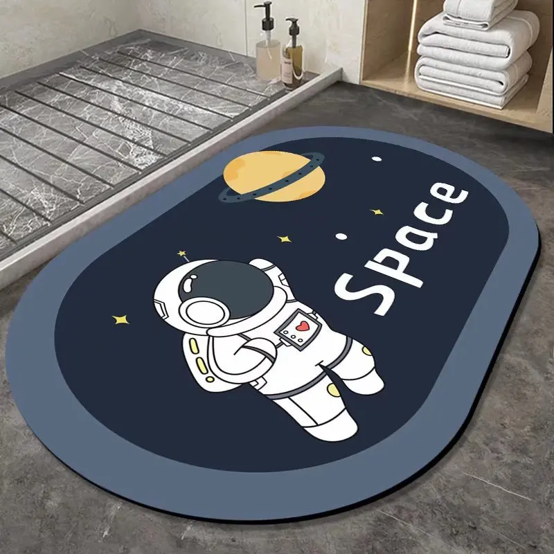 Custom printing thin diatomite quick dry diatomaceous earthbath mat