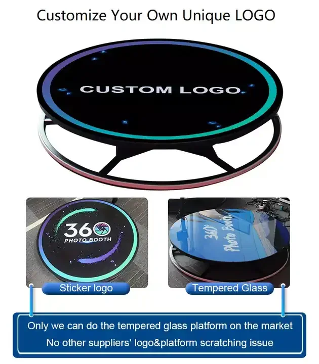 360 photo booth 360 Degree photobooth Spin Camera with traveling case Video Booth Machine for Wedding events
