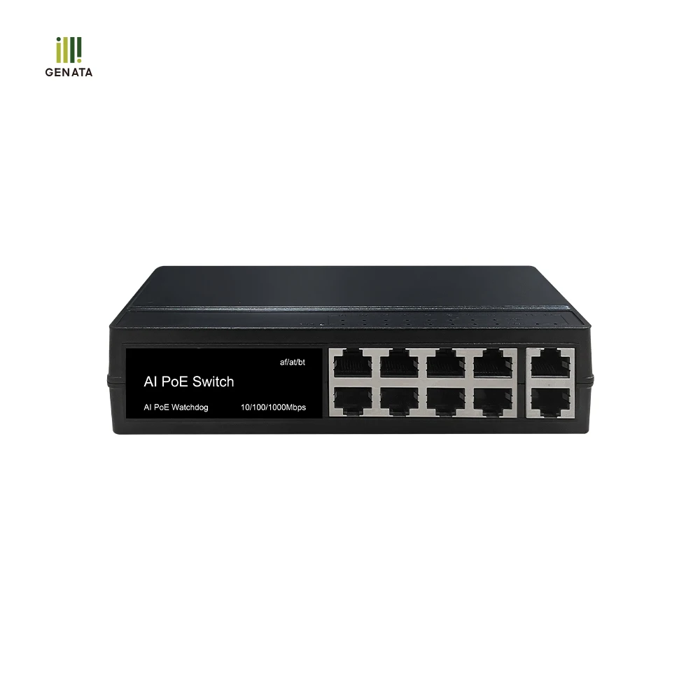 8FE(PoE)+2GE(UP-LINK) AI watchdog PoE Switch
