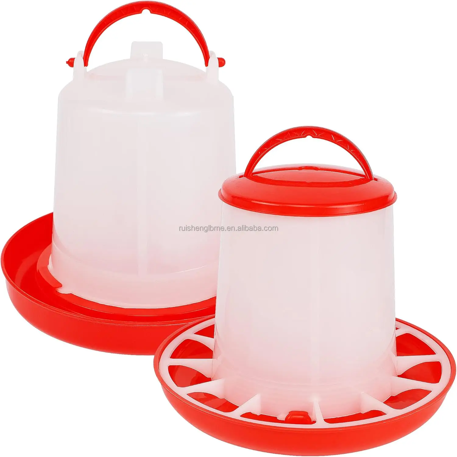 Chicken Bucket Breeding Equipment Automatic Chicken Poultry Water Feeder Plastic Chicken Drinking Trough