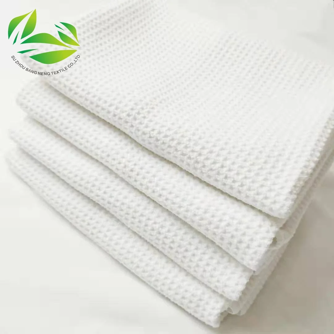 
Microfiber Custom Embroidery Print Water Absorbent Waffle Weave Cleaning Towel 