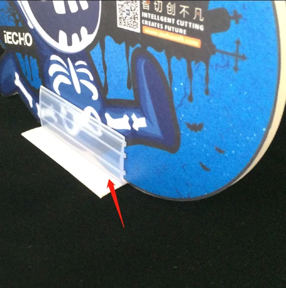 Advertising  Display Board Bracket self adhesive plastic advertising divider clip partition clamp for KT board