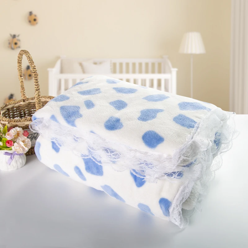 
Quality Grade 100% Acrylic Material Baby Soother shawl knitted baby quilt 