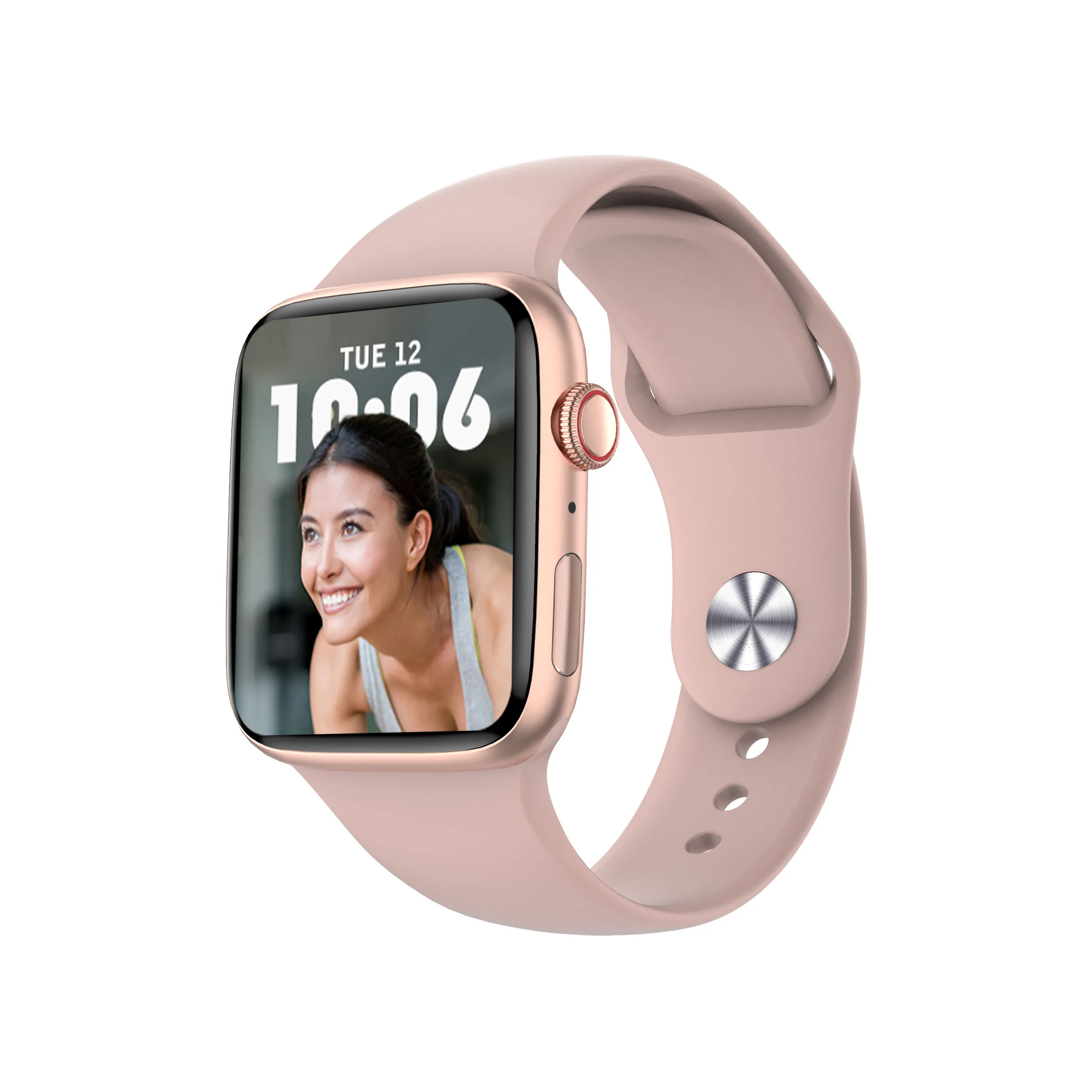 2022 Ready to ship smartwatch DT7 smart watch with BT1.8 inch call Wireless charger encoder NFC music control heart rate